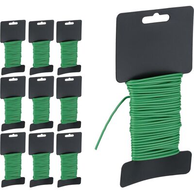Relaxdays, Plantes : accessoires, 10x fil de jardin (2.50 cm, 10 cm) - Publicité Relaxdays, Plantes : accessoires, 10x fil de jardin (2.50 cm, 10 cm) - Publicité
