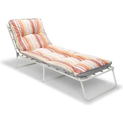 BEST Wörthersee Chaise de jardin blanche - Gartenliege - Publicité BEST Wörthersee Chaise de jardin blanche - Gartenliege - Publicité