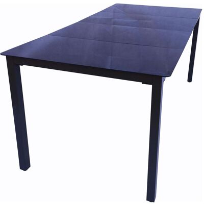 Table de jardin rectangulaire noire VCM - Résistante aux intempéries et UV - Publicité Table de jardin rectangulaire noire VCM - Résistante aux intempéries et UV - Publicité