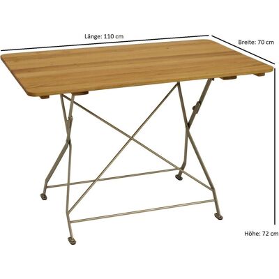 Table de Jardin Robinia Degamo - Pliable 70x110cm - Mobilier de Jardin - Publicité Table de Jardin Robinia Degamo - Pliable 70x110cm - Mobilier de Jardin - Publicité