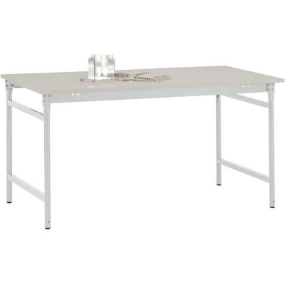 Manuflex BB3011.7035 Table stationnaire gris clair - Publicité Manuflex BB3011.7035 Table stationnaire gris clair - Publicité