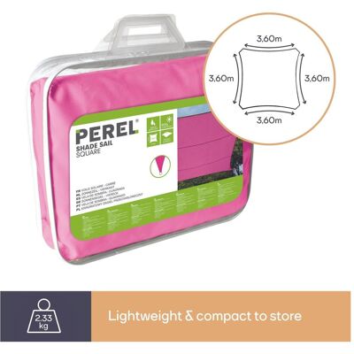 Perel Voile d'ombrage, Auvent (360 x 360 cm) - Publicité Perel Voile d'ombrage, Auvent (360 x 360 cm) - Publicité