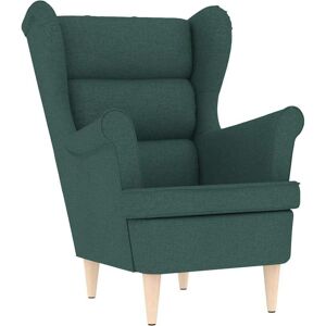 vidaXL, Fauteuil, Fauteuil avec repose-pieds Vert foncé Tissu Fauteuil de salon Fauteuil TV - Publicité vidaXL, Fauteuil, Fauteuil avec repose-pieds Vert foncé Tissu Fauteuil de salon Fauteuil TV - Publicité