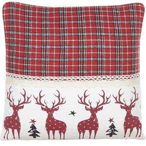 Coussins en coton avec motif renne 45x45cm - Beliani - Publicité Coussins en coton avec motif renne 45x45cm - Beliani - Publicité
