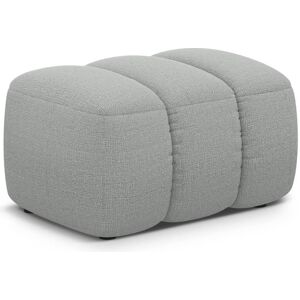 Maison Heritage, Tabouret, Pouf, "Kimi", 1 Place, Gris Clair, 75x55x40 Fabriqué en Europe - Publicité Maison Heritage, Tabouret, Pouf, "Kimi", 1 Place, Gris Clair, 75x55x40 Fabriqué en Europe - Publicité
