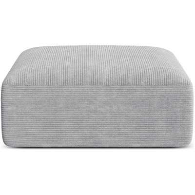 Maison Heritage, Tabouret, Pouf, "Talia", 1 Place, Argent, 90x90x40 Fabriqué en Europe - Publicité Maison Heritage, Tabouret, Pouf, "Talia", 1 Place, Argent, 90x90x40 Fabriqué en Europe - Publicité
