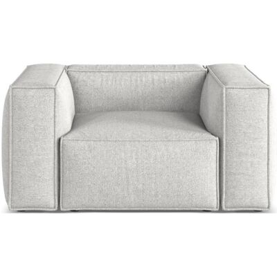 Cosmopolitan Design, Fauteuil, Fauteuil, "Aveiro", 1 Place, Argent, 114x90x71 Fabriqué en Europe - Publicité Cosmopolitan Design, Fauteuil, Fauteuil, "Aveiro", 1 Place, Argent, 114x90x71 Fabriqué en Europe - Publicité