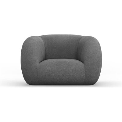 Cosmopolitan Design, Fauteuil, Bouclé Fauteuil, "Essen", 1 Place, Gris Foncé, 130x95x86 Fabriqué en Europe - Publicité Cosmopolitan Design, Fauteuil, Bouclé Fauteuil, "Essen", 1 Place, Gris Foncé, 130x95x86 Fabriqué en Europe - Publicité