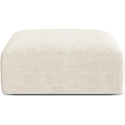 Cosmopolitan Design, Tabouret, Pouf, "Campi", 1 Place, Ivoire, 90x90x40 Fabriqué en Europe - Publicité Cosmopolitan Design, Tabouret, Pouf, "Campi", 1 Place, Ivoire, 90x90x40 Fabriqué en Europe - Publicité