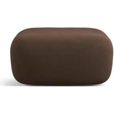 Maison Heritage, Tabouret, Pouf Velours, "Estro", 1 Place, Chocolat, 90x88x40 Fabriqué en Europe - Publicité Maison Heritage, Tabouret, Pouf Velours, "Estro", 1 Place, Chocolat, 90x88x40 Fabriqué en Europe - Publicité