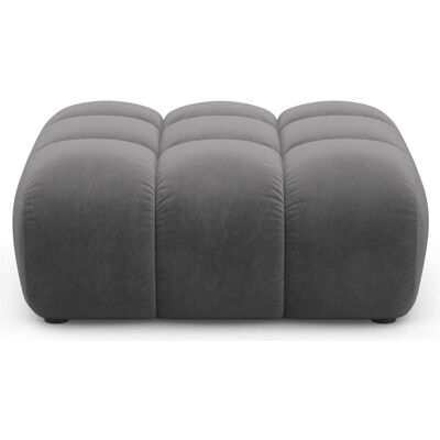 Maison Heritage, Tabouret, Pouf Velours, "Arden", 1 Place, Gris chaud, 90x70x43 Fabriqué en Europe - Publicité Maison Heritage, Tabouret, Pouf Velours, "Arden", 1 Place, Gris chaud, 90x70x43 Fabriqué en Europe - Publicité