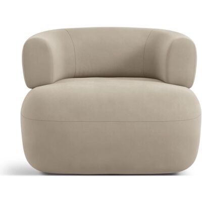 Maison Heritage, Fauteuil, Fauteuil en velours, "Estro", 1 Place, Beige, 90x88x73 Fabriqué en Europe - Publicité Maison Heritage, Fauteuil, Fauteuil en velours, "Estro", 1 Place, Beige, 90x88x73 Fabriqué en Europe - Publicité