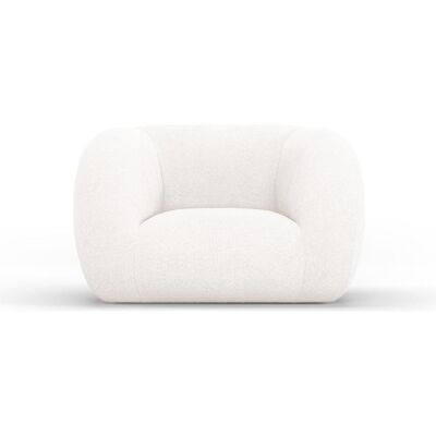 Cosmopolitan Design, Fauteuil, Bouclé Fauteuil, "Essen", 1 Place, Blanc, 130x95x86 Fabriqué en Europe - Publicité Cosmopolitan Design, Fauteuil, Bouclé Fauteuil, "Essen", 1 Place, Blanc, 130x95x86 Fabriqué en Europe - Publicité