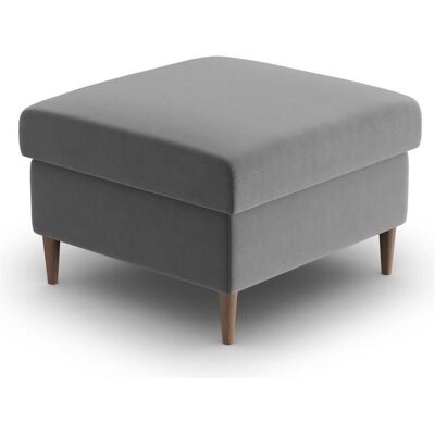 Cosmopolitan Design, Tabouret, Pouf Velours, "Kyoto", 1 Place, Gris Clair, 70x70x45 Fabriqué en Europe - Publicité Cosmopolitan Design, Tabouret, Pouf Velours, "Kyoto", 1 Place, Gris Clair, 70x70x45 Fabriqué en Europe - Publicité