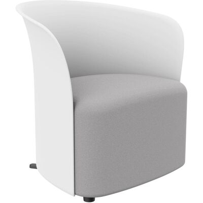 Paperflow, Fauteuil, Fauteuil CROWN 73x69x63,5 cm (LxHxP) blanc - Publicité Paperflow, Fauteuil, Fauteuil CROWN 73x69x63,5 cm (LxHxP) blanc - Publicité