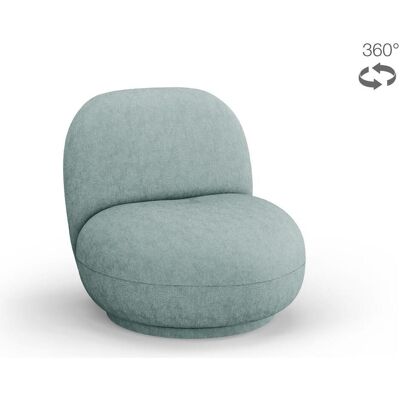 CXL by Christian Lacroix, Fauteuil, Fauteuil pivotant, "Vincent", 1 Place, Bleu Clair, 78x77x80 Fabriqué en Europe - Publicité CXL by Christian Lacroix, Fauteuil, Fauteuil pivotant, "Vincent", 1 Place, Bleu Clair, 78x77x80 Fabriqué en Europe - Publicité
