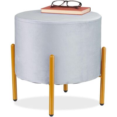 Relaxdays, Tabouret, tabouret-velours (37 x 39 cm) - Publicité Relaxdays, Tabouret, tabouret-velours (37 x 39 cm) - Publicité