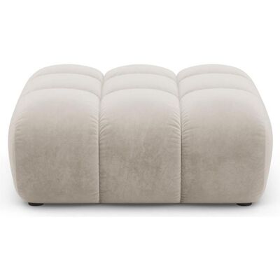 Maison Heritage, Tabouret, Pouf Velours, "Arden", 1 Place, Écru, 90x70x43 Fabriqué en Europe - Publicité Maison Heritage, Tabouret, Pouf Velours, "Arden", 1 Place, Écru, 90x70x43 Fabriqué en Europe - Publicité