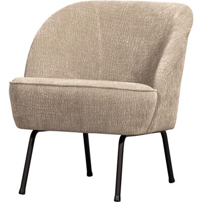 SANDER - 57x70x69 - Beige - Tissu texturé - Armchair - Publicité SANDER - 57x70x69 - Beige - Tissu texturé - Armchair - Publicité