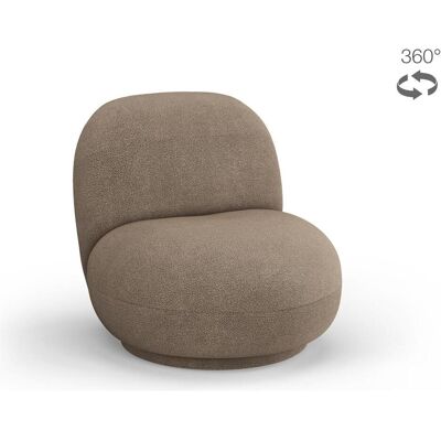 CXL by Christian Lacroix, Fauteuil, Bouclé Fauteuil Pivotant, "Vincent", 1 Place, Marron Clair, 78x77x80 Fabriqué en Europe - Publicité CXL by Christian Lacroix, Fauteuil, Bouclé Fauteuil Pivotant, "Vincent", 1 Place, Marron Clair, 78x77x80 Fabriqué en Europe - Publicité