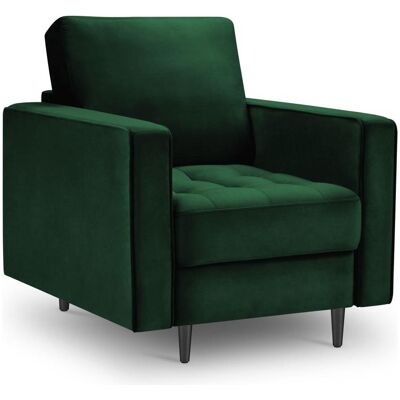 Cosmopolitan Design, Fauteuil, Fauteuil en velours, "Aspen", 1 Place, Vert Bouteille, 80x90x90 Fabriqué en Europe - Publicité Cosmopolitan Design, Fauteuil, Fauteuil en velours, "Aspen", 1 Place, Vert Bouteille, 80x90x90 Fabriqué en Europe - Publicité
