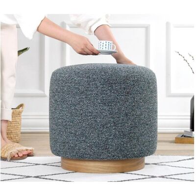 Atelier del Sofa Cheriton Pouf Gris - Pouf - Publicité Atelier del Sofa Cheriton Pouf Gris - Pouf - Publicité