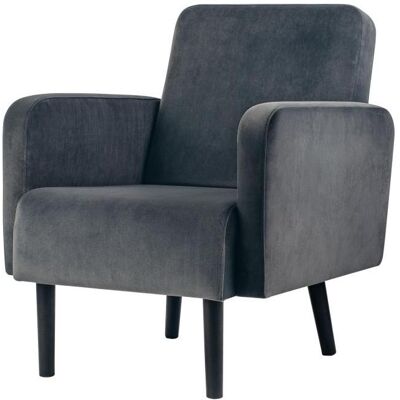Fauteuil LISBOA Anthracite PAPERFLOW - Confort et Style - Publicité Fauteuil LISBOA Anthracite PAPERFLOW - Confort et Style - Publicité