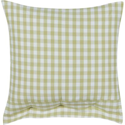 Beliani Olive Green White Chequered Cushions Set of 2 - Cushions - Publicité Beliani Olive Green White Chequered Cushions Set of 2 - Cushions - Publicité