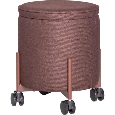 Hübsch, Tabouret, Contain Pouf Small Braun (39 x 45 cm) - Publicité Hübsch, Tabouret, Contain Pouf Small Braun (39 x 45 cm) - Publicité