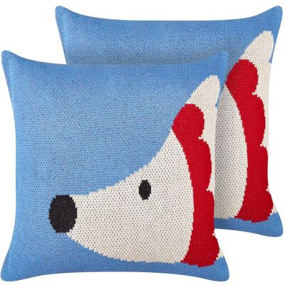 Beliani Coussins pour enfants en coton - Motif hérisson - 45x45cm Décoratifs - Publicité Beliani Coussins pour enfants en coton - Motif hérisson - 45x45cm Décoratifs - Publicité