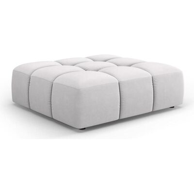 Cosmopolitan Design, Tabouret, Pouf Velours, "Moritz", 1 Place, Argent, 96x96x38 Fabriqué en Europe - Publicité Cosmopolitan Design, Tabouret, Pouf Velours, "Moritz", 1 Place, Argent, 96x96x38 Fabriqué en Europe - Publicité