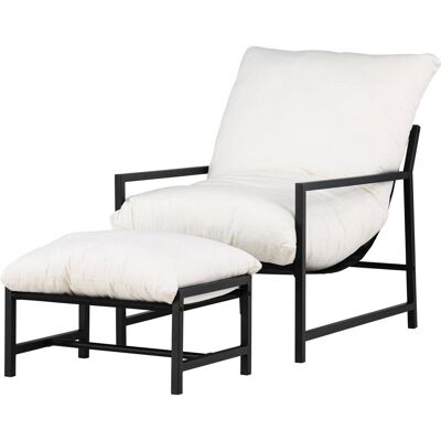 Venture Home Corso Lounge - Acier, Coussins, Ottoman - Fauteuil lounge - Publicité Venture Home Corso Lounge - Acier, Coussins, Ottoman - Fauteuil lounge - Publicité