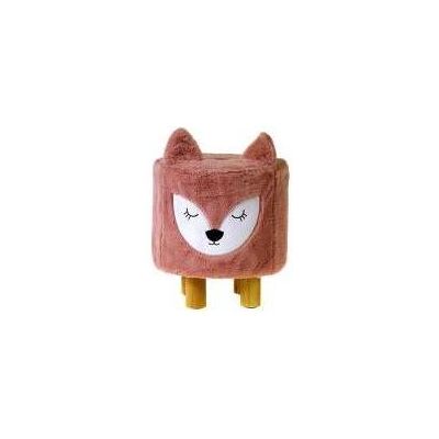 Adar, Tabouret, Fuchs-Pouf mit Holzbeinen - Publicité Adar, Tabouret, Fuchs-Pouf mit Holzbeinen - Publicité