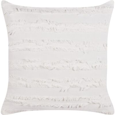 Coussin en coton Beliani Blanc 45 x 45 cm - Coussin - Publicité Coussin en coton Beliani Blanc 45 x 45 cm - Coussin - Publicité