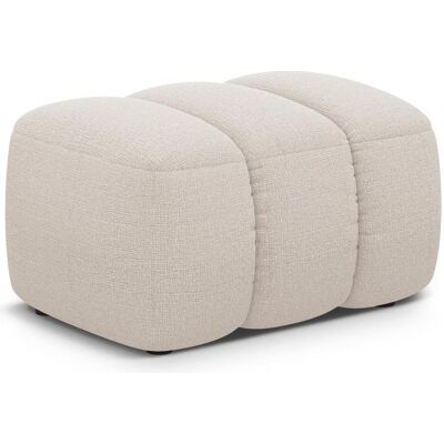 Maison Heritage, Tabouret, Pouf, "Kimi", 1 Place, Beige, 75x55x40 Fabriqué en Europe - Publicité Maison Heritage, Tabouret, Pouf, "Kimi", 1 Place, Beige, 75x55x40 Fabriqué en Europe - Publicité