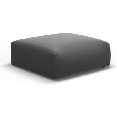 Cosmopolitan Design, Tabouret, Pouf Velours, "Matera", 1 Place, Gris Foncé, 100x80x36 Fabriqué en Europe - Publicité Cosmopolitan Design, Tabouret, Pouf Velours, "Matera", 1 Place, Gris Foncé, 100x80x36 Fabriqué en Europe - Publicité