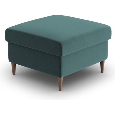 Cosmopolitan Design, Tabouret, Pouf Velours, "Kyoto", 1 Place, Pétrole, 70x70x45 Fabriqué en Europe - Publicité Cosmopolitan Design, Tabouret, Pouf Velours, "Kyoto", 1 Place, Pétrole, 70x70x45 Fabriqué en Europe - Publicité