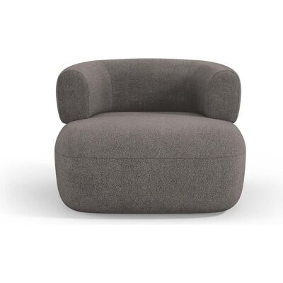 Maison Heritage, Fauteuil, Bouclé Fauteuil, "Estro", 1 Place, Gris, 90x88x73 Fabriqué en Europe - Publicité Maison Heritage, Fauteuil, Bouclé Fauteuil, "Estro", 1 Place, Gris, 90x88x73 Fabriqué en Europe - Publicité