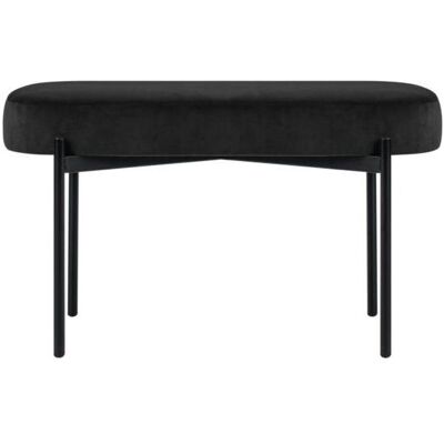 Banquette PAPERFLOW GAIAM Velours Noir 79cm - Banquettes - Publicité Banquette PAPERFLOW GAIAM Velours Noir 79cm - Banquettes - Publicité