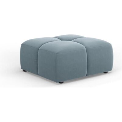 Cosmopolitan Design, Tabouret, Pouf Velours, "Moritz", 1 Place, Bleu Clair, 64x64x38 Fabriqué en Europe - Publicité Cosmopolitan Design, Tabouret, Pouf Velours, "Moritz", 1 Place, Bleu Clair, 64x64x38 Fabriqué en Europe - Publicité