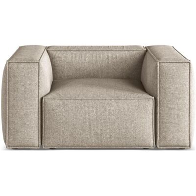 Cosmopolitan Design, Fauteuil, Fauteuil, "Aveiro", 1 Place, Beige Foncé, 114x90x71 Fabriqué en Europe - Publicité Cosmopolitan Design, Fauteuil, Fauteuil, "Aveiro", 1 Place, Beige Foncé, 114x90x71 Fabriqué en Europe - Publicité