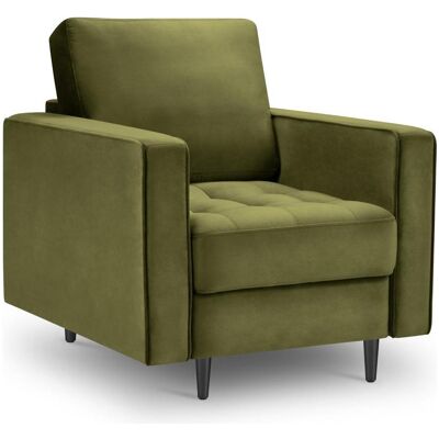 Cosmopolitan Design, Fauteuil, Fauteuil en velours, "Aspen", 1 Place, Vert, 80x90x90 Fabriqué en Europe - Publicité Cosmopolitan Design, Fauteuil, Fauteuil en velours, "Aspen", 1 Place, Vert, 80x90x90 Fabriqué en Europe - Publicité