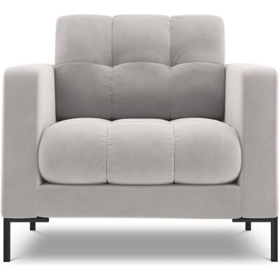 Cosmopolitan Design, Fauteuil, Fauteuil en velours, "Bali", 1 Place, Argent, 87x96x75 Fabriqué en Europe - Publicité Cosmopolitan Design, Fauteuil, Fauteuil en velours, "Bali", 1 Place, Argent, 87x96x75 Fabriqué en Europe - Publicité