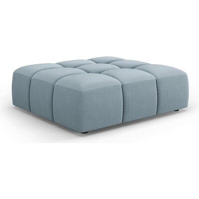Cosmopolitan Design, Tabouret, Pouf Velours, "Moritz", 1 Place, Bleu Clair, 96x96x38 Fabriqué en Europe - Publicité Cosmopolitan Design, Tabouret, Pouf Velours, "Moritz", 1 Place, Bleu Clair, 96x96x38 Fabriqué en Europe - Publicité