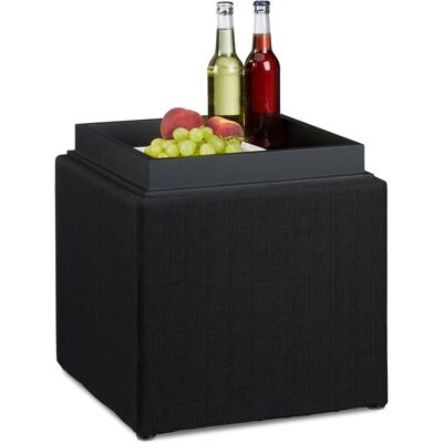 Relaxdays, Tabouret, Pouf (40.50 x 40.50 x 42 cm) - Publicité Relaxdays, Tabouret, Pouf (40.50 x 40.50 x 42 cm) - Publicité