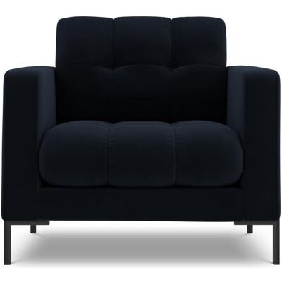Cosmopolitan Design, Fauteuil, Fauteuil en velours, "Bali", 1 Place, Bleu Foncé, 87x96x75 Fabriqué en Europe - Publicité Cosmopolitan Design, Fauteuil, Fauteuil en velours, "Bali", 1 Place, Bleu Foncé, 87x96x75 Fabriqué en Europe - Publicité