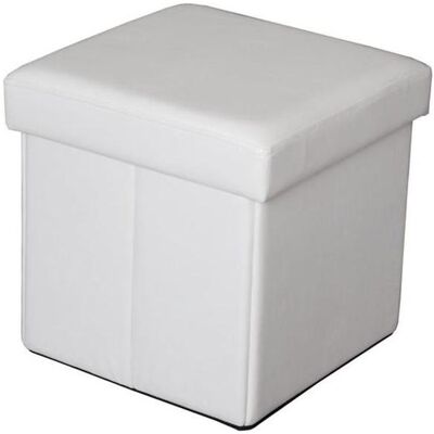 Domoletti, Tabouret, Pouf XYF1368B, white, 38 cm x 38 cm x 38 cm - Publicité Domoletti, Tabouret, Pouf XYF1368B, white, 38 cm x 38 cm x 38 cm - Publicité
