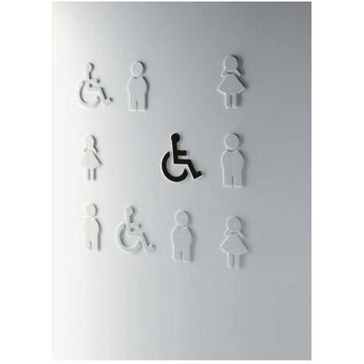 Hewi, Miroir, Symbole fauteuil roulant SERIE 801 autocollant, polyamide orange (14 x 15 cm) - Publicité Hewi, Miroir, Symbole fauteuil roulant SERIE 801 autocollant, polyamide orange (14 x 15 cm) - Publicité