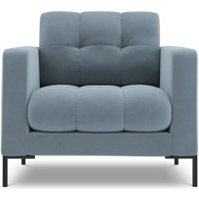 Cosmopolitan Design, Fauteuil, Fauteuil en velours, "Bali", 1 Place, Bleu Clair, 87x96x75 Fabriqué en Europe - Publicité Cosmopolitan Design, Fauteuil, Fauteuil en velours, "Bali", 1 Place, Bleu Clair, 87x96x75 Fabriqué en Europe - Publicité