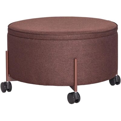 Hübsch, Tabouret, Contain Pouf Large Braun (67 x 38 cm) - Publicité Hübsch, Tabouret, Contain Pouf Large Braun (67 x 38 cm) - Publicité